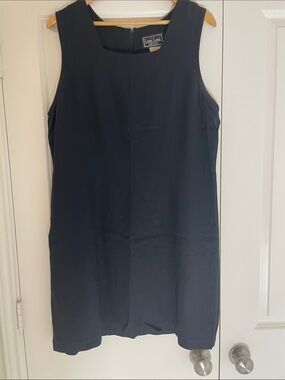 Leni Leni Vintage Sleeveless Shift Dress in Black size 18 made in the USA
